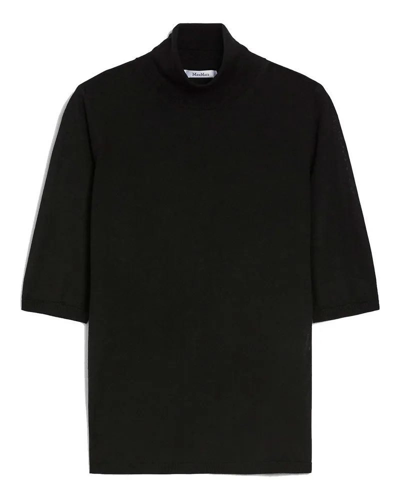 Max Mara Rollkragenpullover - Schwarz Schwarz