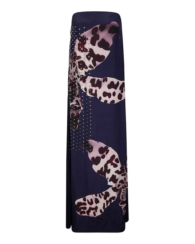 Dries van Noten Knielanges Kleid - Blau Blau