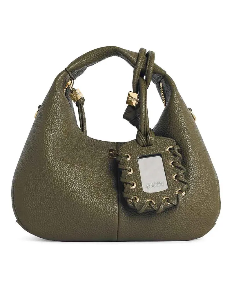 Ganni Schultertasche - Grün Grün