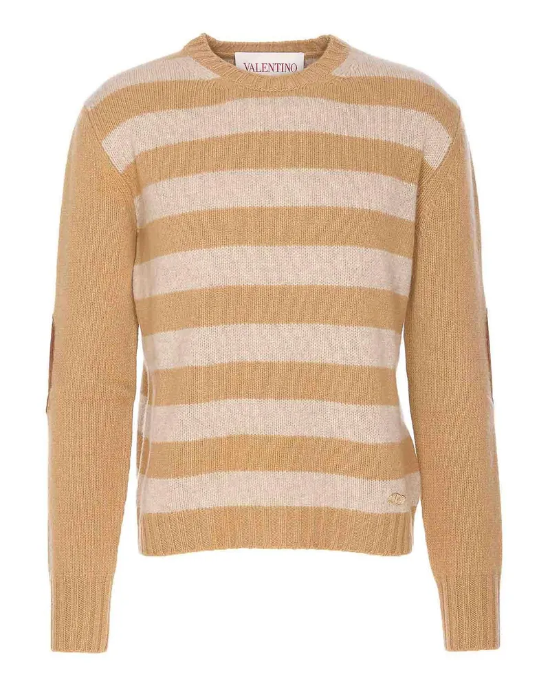 Valentino Garavani Rundhalspullover - Beige Beige