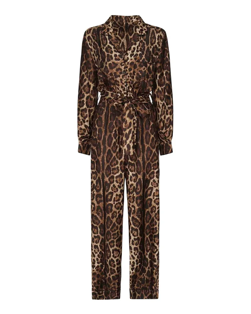 Dolce & Gabbana Anzug - Braun Animal