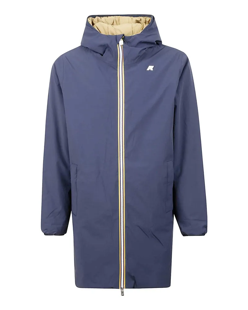 K-Way Knielanger Mantel - Blau Blau