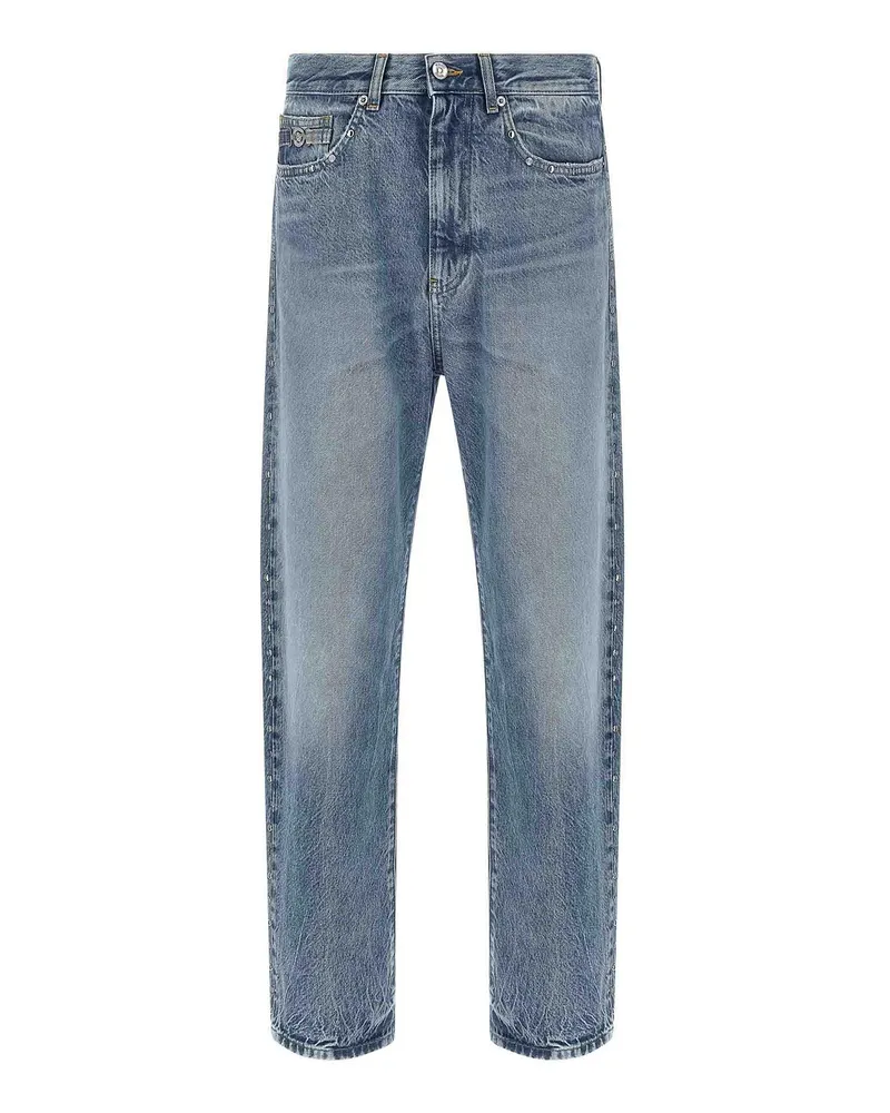 Versace Straight Leg Jeans - Blau Blau
