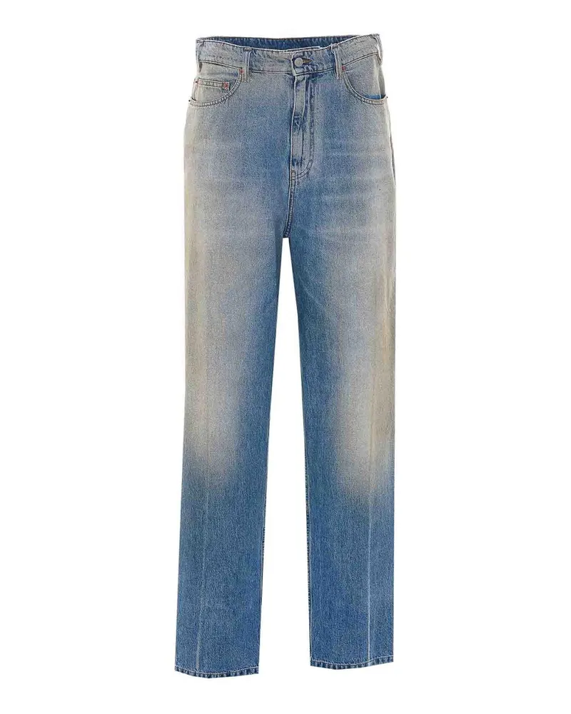 Maison Margiela Straight Leg Jeans - Blau Blau