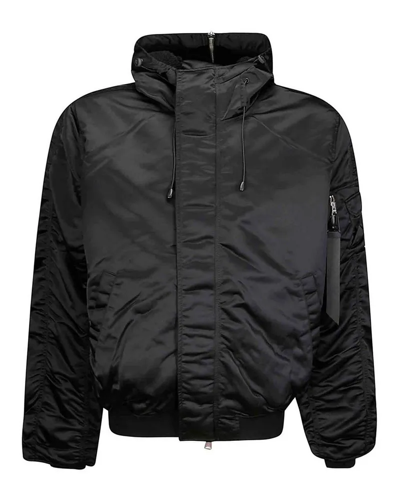 Alpha Industries Bomberjacke - Schwarz Schwarz