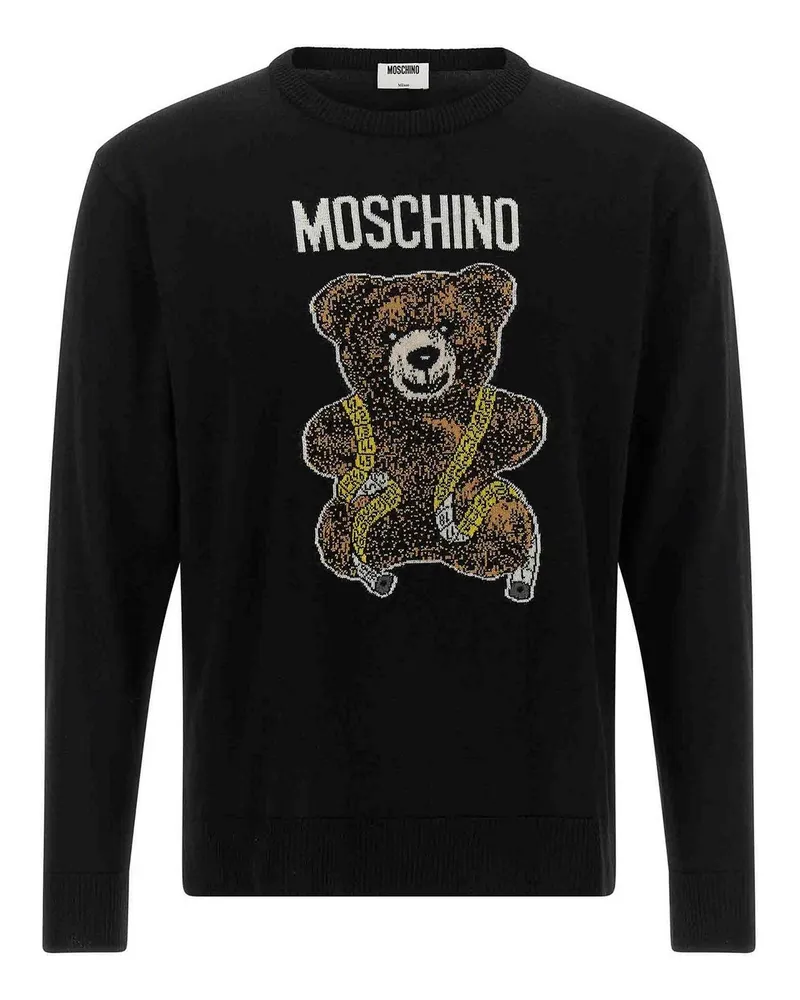 Moschino Rundhalspullover - Schwarz Schwarz