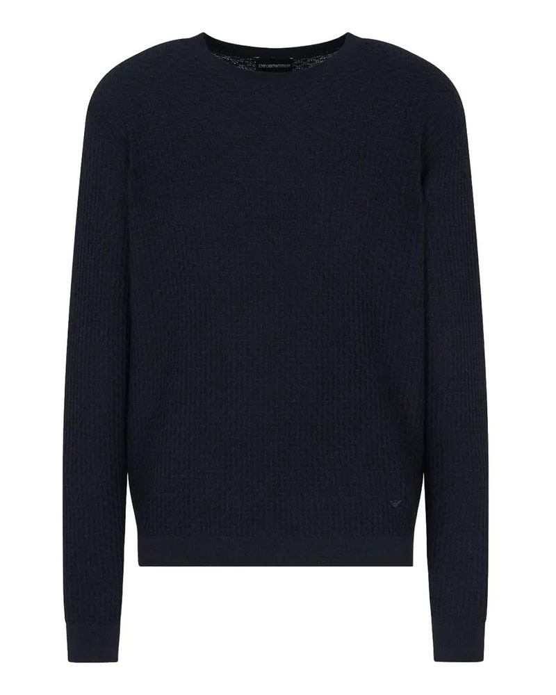 Emporio Armani Rundhalspullover - Blau Blau