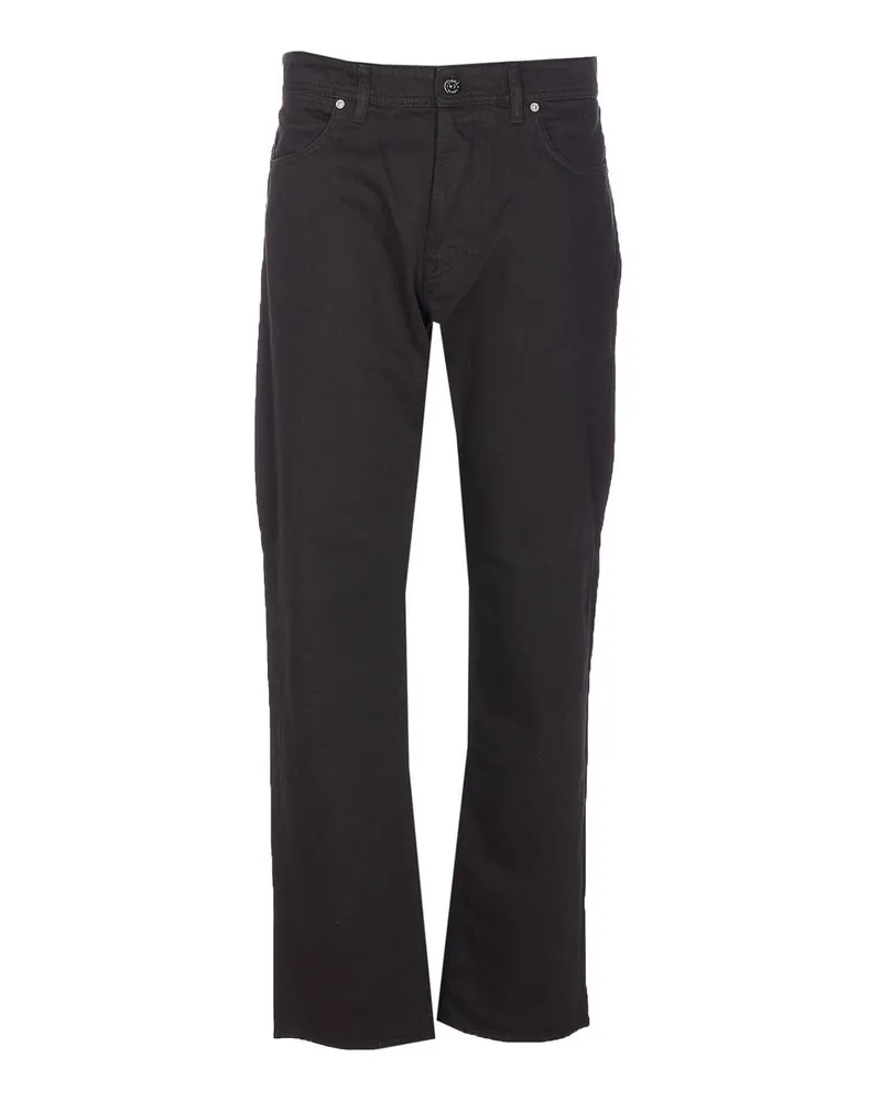 Stone Island Straight Leg Jeans - Schwarz Schwarz