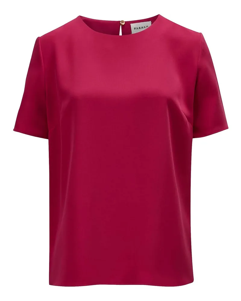 P.A.R.O.S.H. P. A.R. O H. Bluse - Dunkelrot Dunkelrot