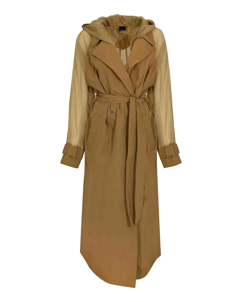 Pinko Trenchcoat - Hellbraun Hellbraun
