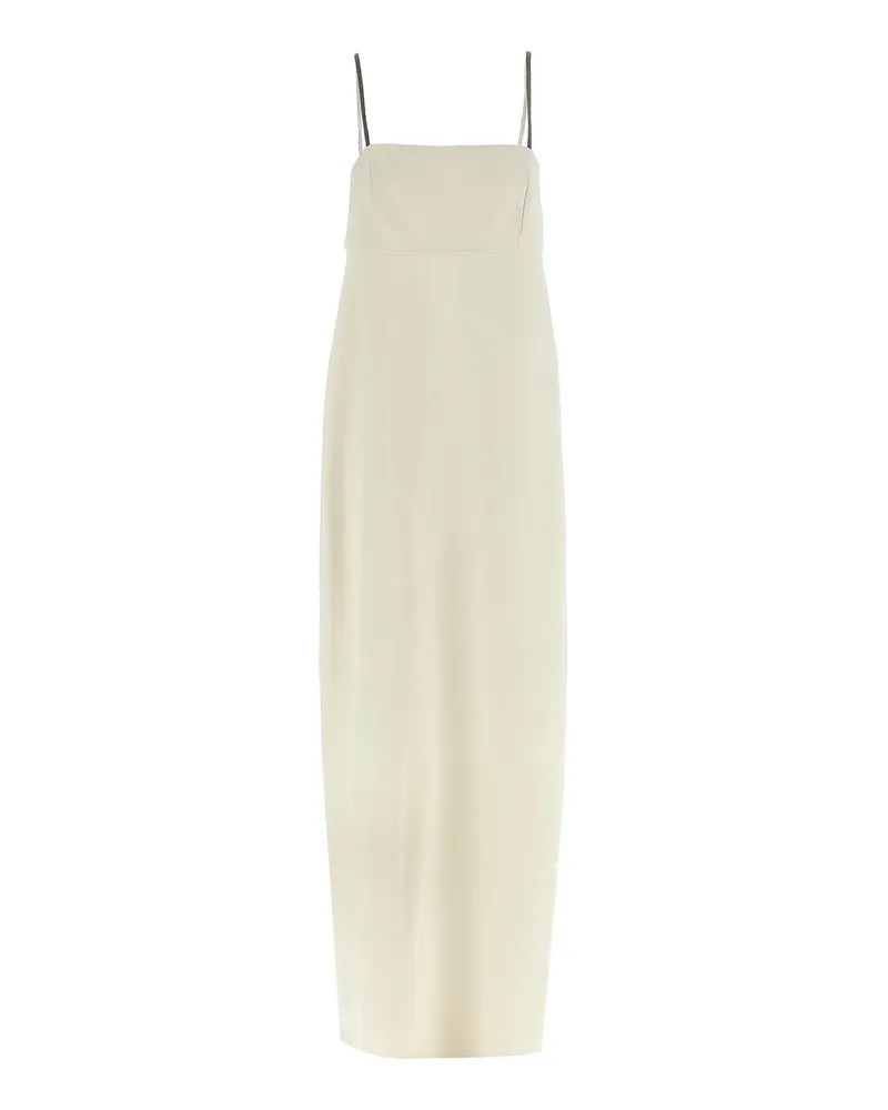Brunello Cucinelli Knielanges Kleid - Weiß Weiß