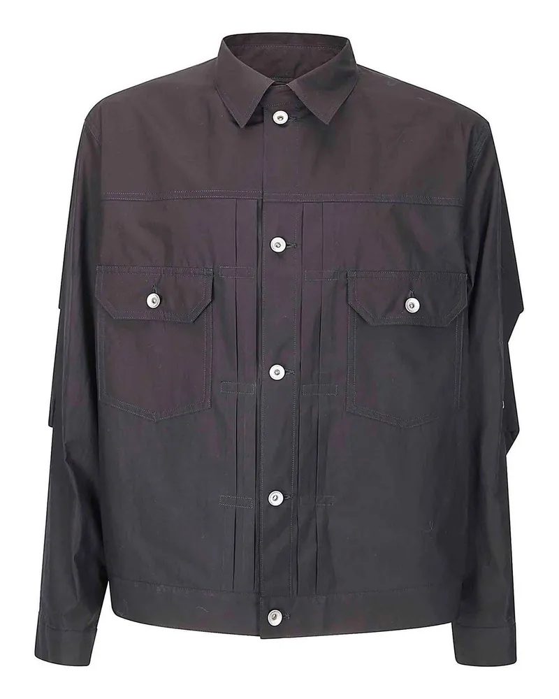 Sacai Casualjacke - Schwarz Schwarz