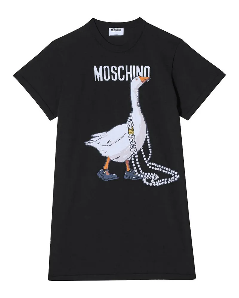 Moschino Knielanges Kleid - Schwarz Schwarz