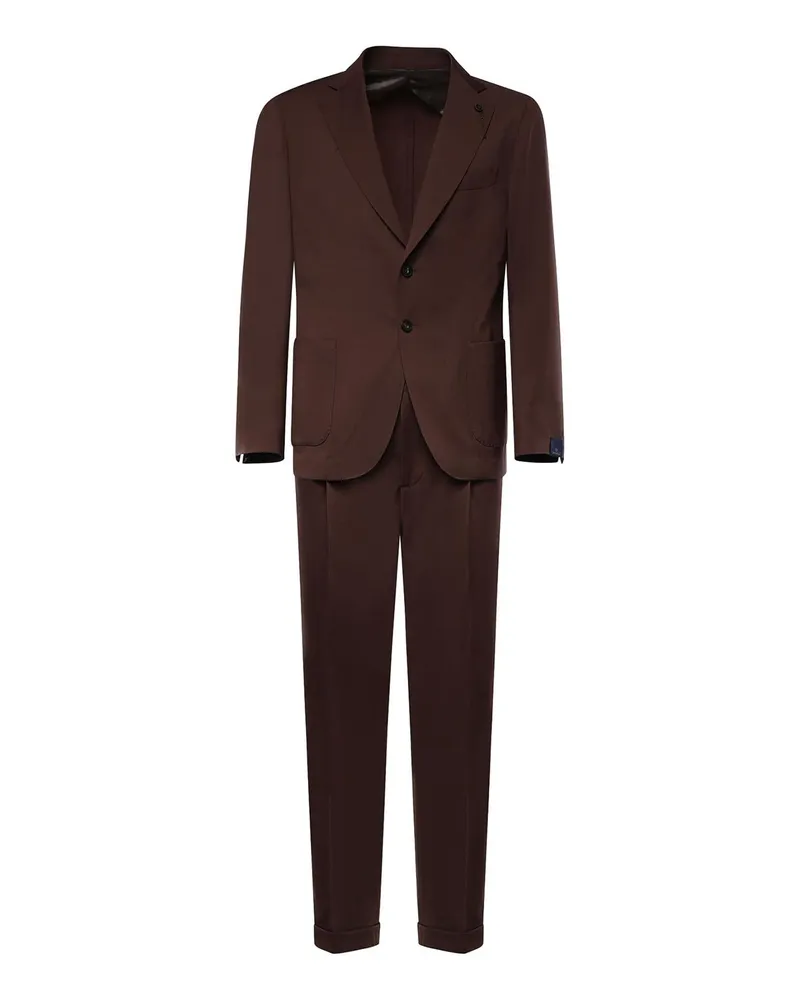 Biagio Santaniello Eleganter Anzug - Braun Braun