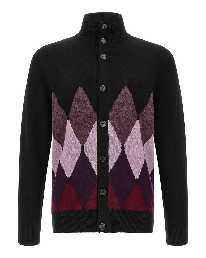 Ballantyne Cardigan - Schwarz Schwarz