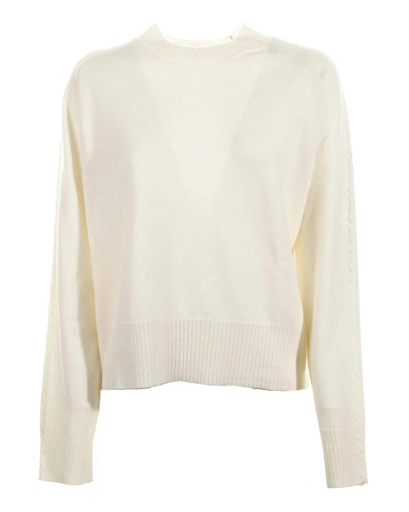 Seventy Rundhalspullover - Creme Creme