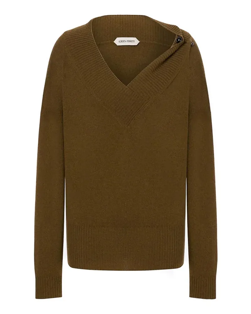 Alberta Ferretti Rundhalspullover - Braun Braun