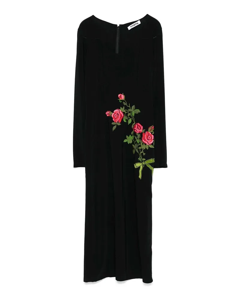 Vivetta Knielanges Kleid - Schwarz Schwarz