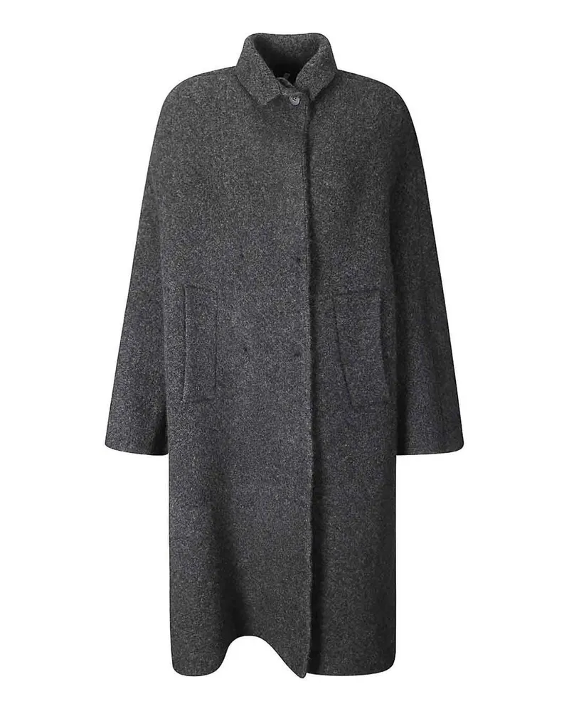 Boboutic Knielanger Mantel - Schwarz Schwarz