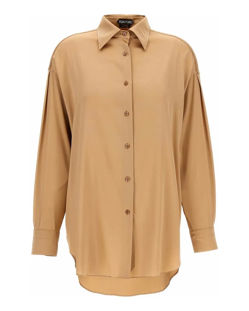 Tom Ford Hemd - Beige Beige