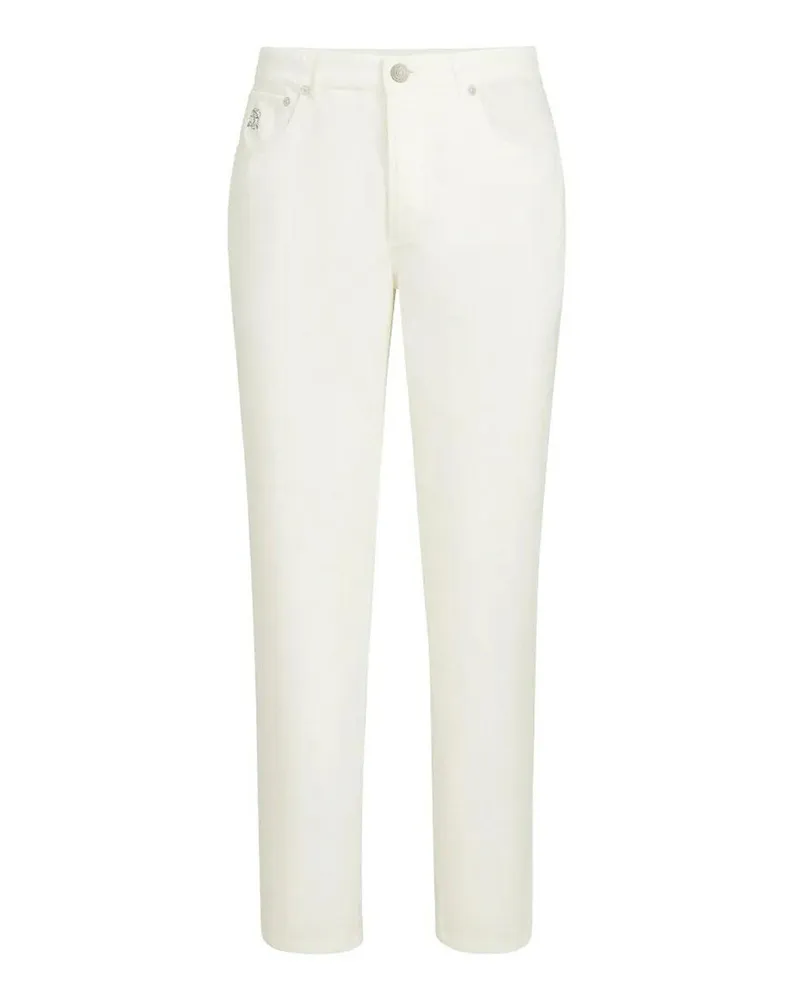 Brunello Cucinelli Casual Hose - Creme Creme