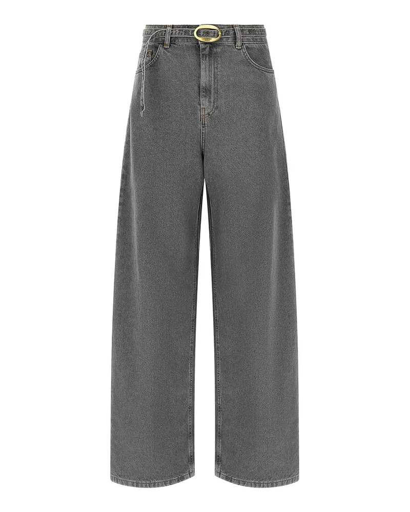 Twin-Set Straight Leg Jeans - Grau Grau