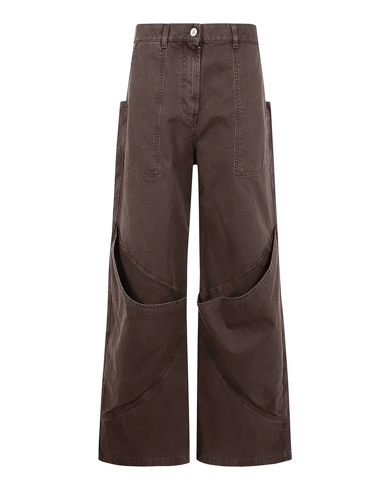 ATTICO Casual Hose - Braun Braun