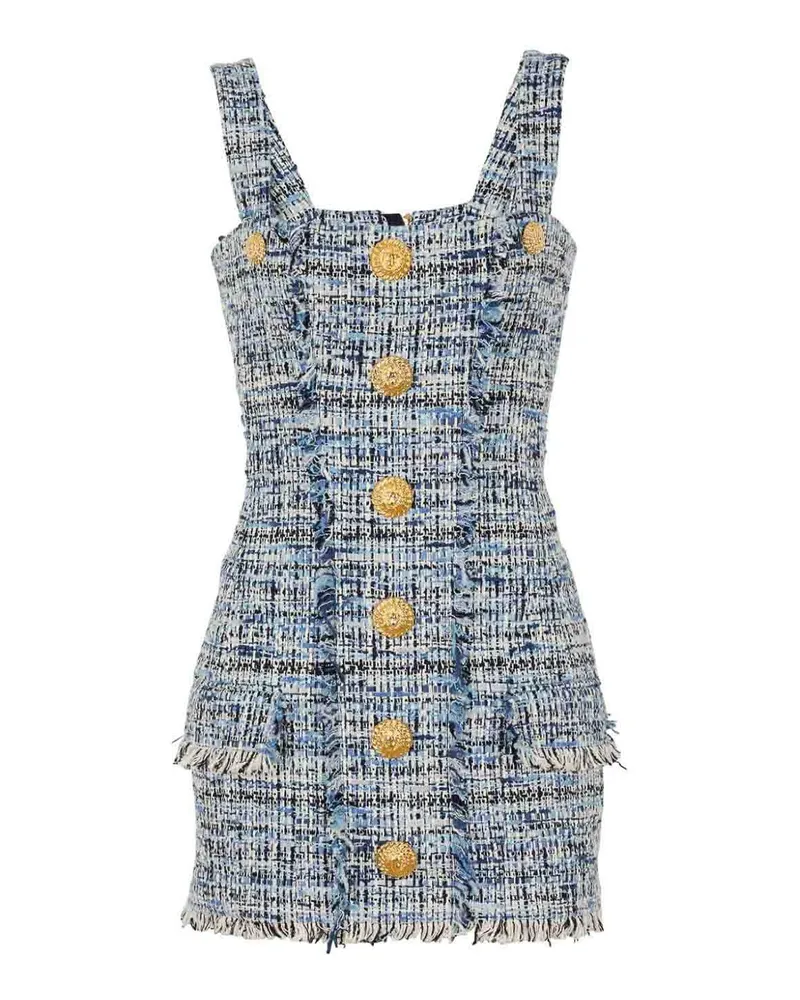 Balmain Kurzes Kleid - Blau Blau