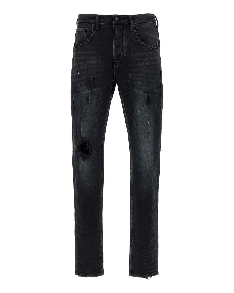 PURPLE BRAND Bootcut Jeans - Schwarz Schwarz