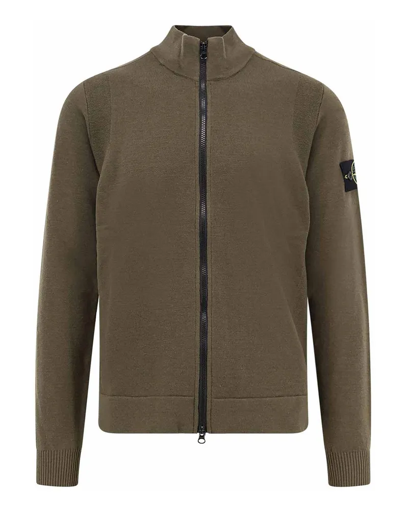 Stone Island Cardigan - Grün Grün