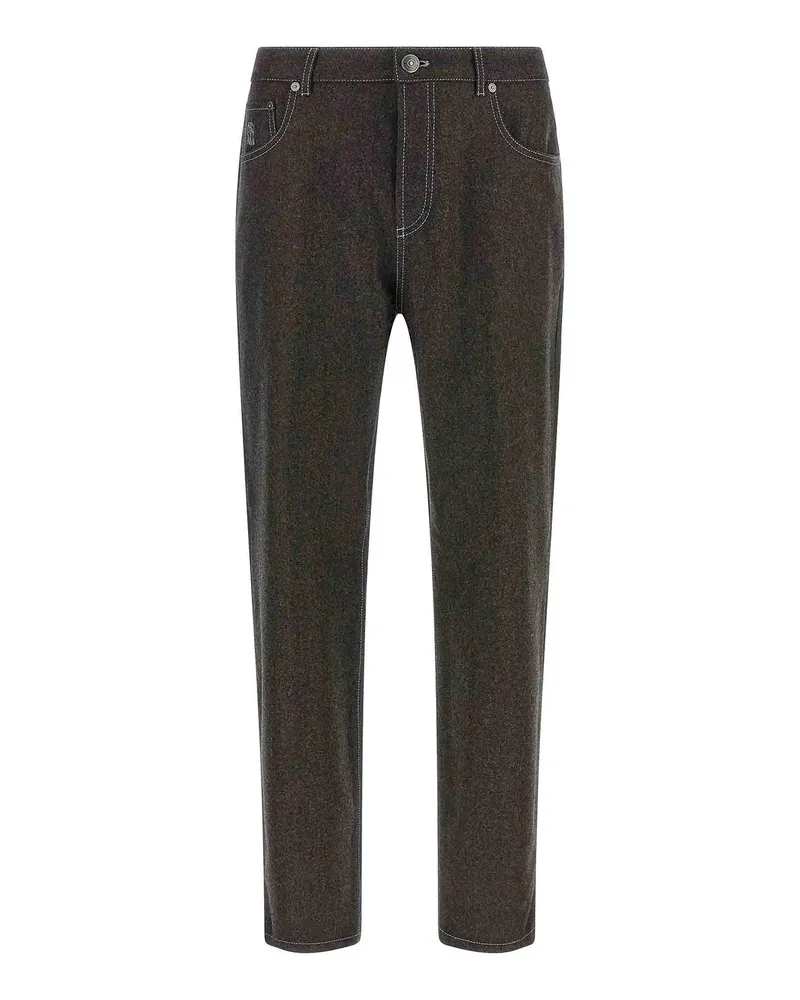 Brunello Cucinelli Casual Hose - Grau Grau