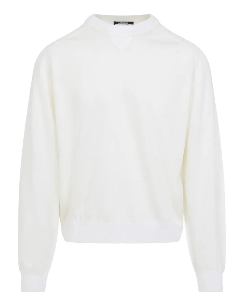 Jacquemus Rundhalspullover - Creme Creme