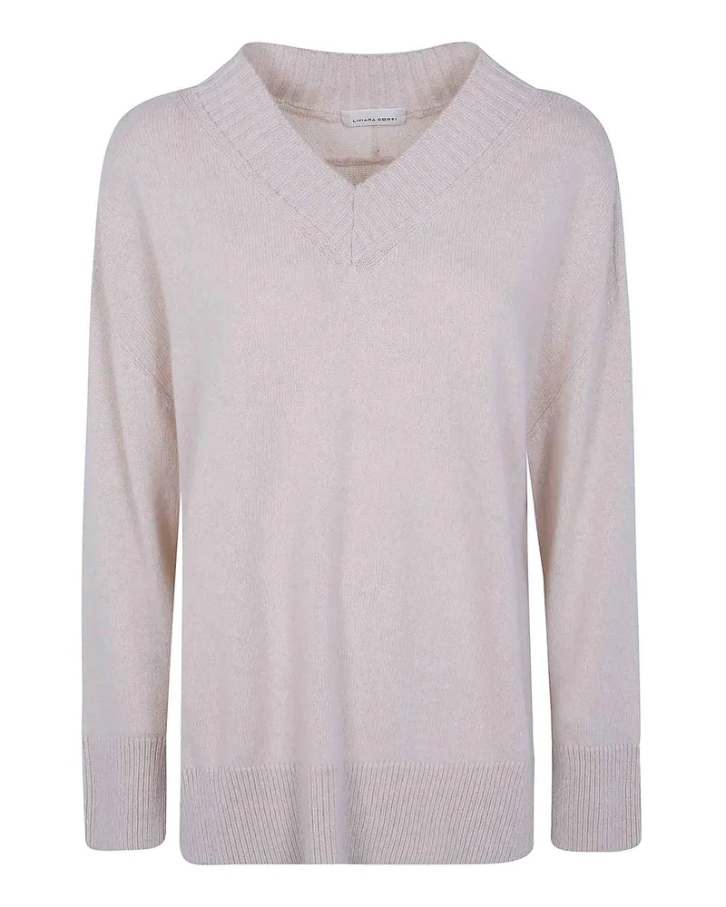 Liviana Conti V-Pullover - Nude Nude