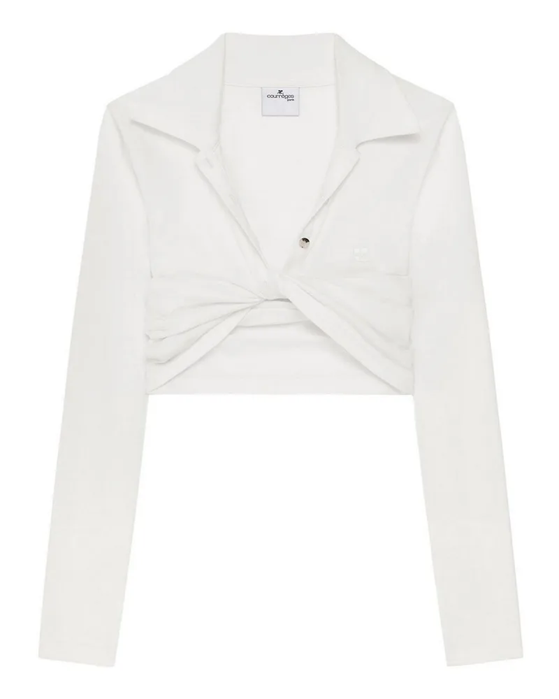 Courrèges Top - Weiß Weiß