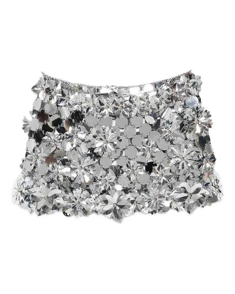 Paco Rabanne Minirock - Silber Silber