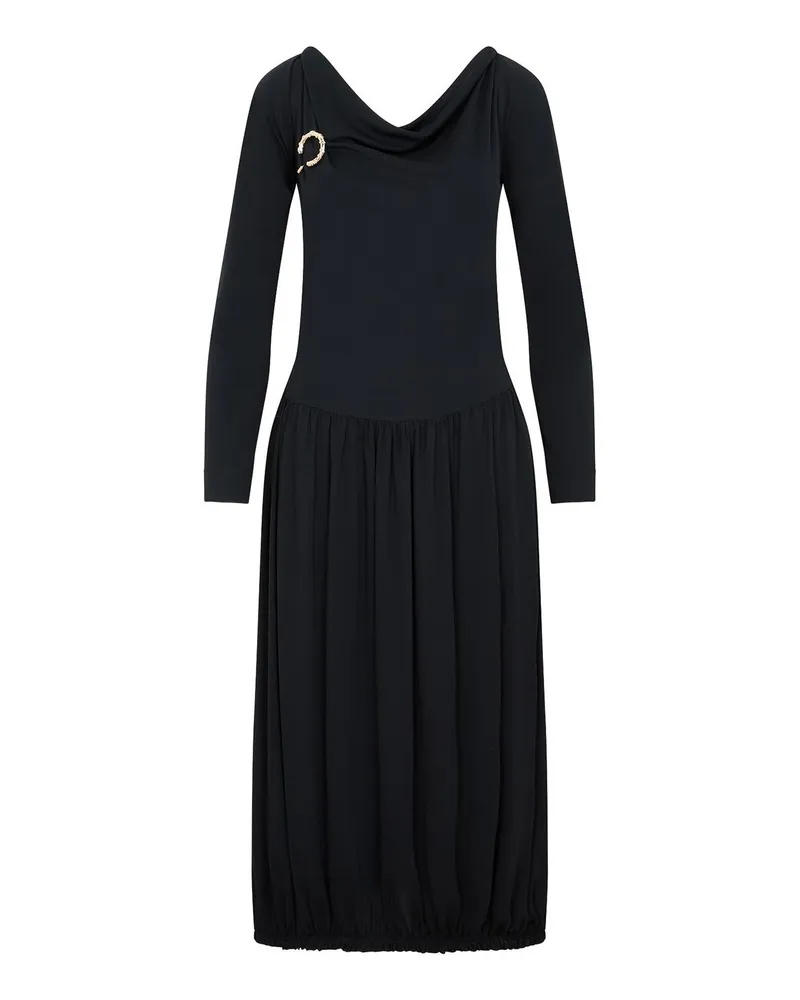 Lanvin Knielanges Kleid - Schwarz Schwarz