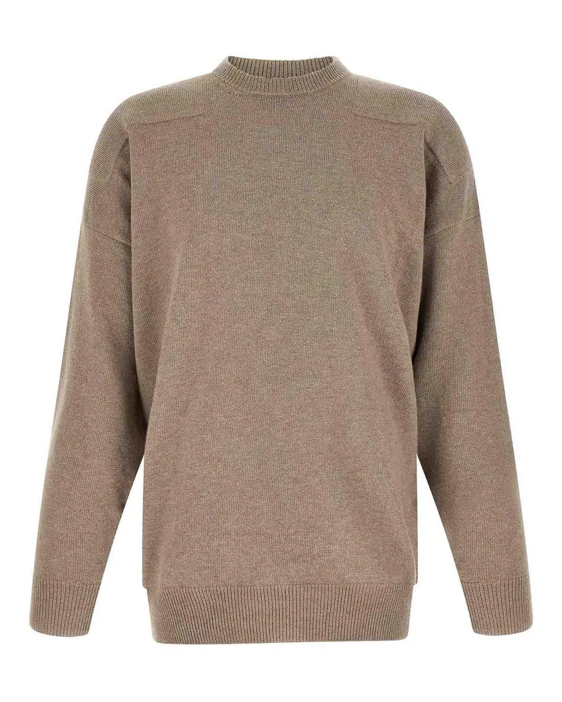 Jil Sander Rundhalspullover - Beige Beige