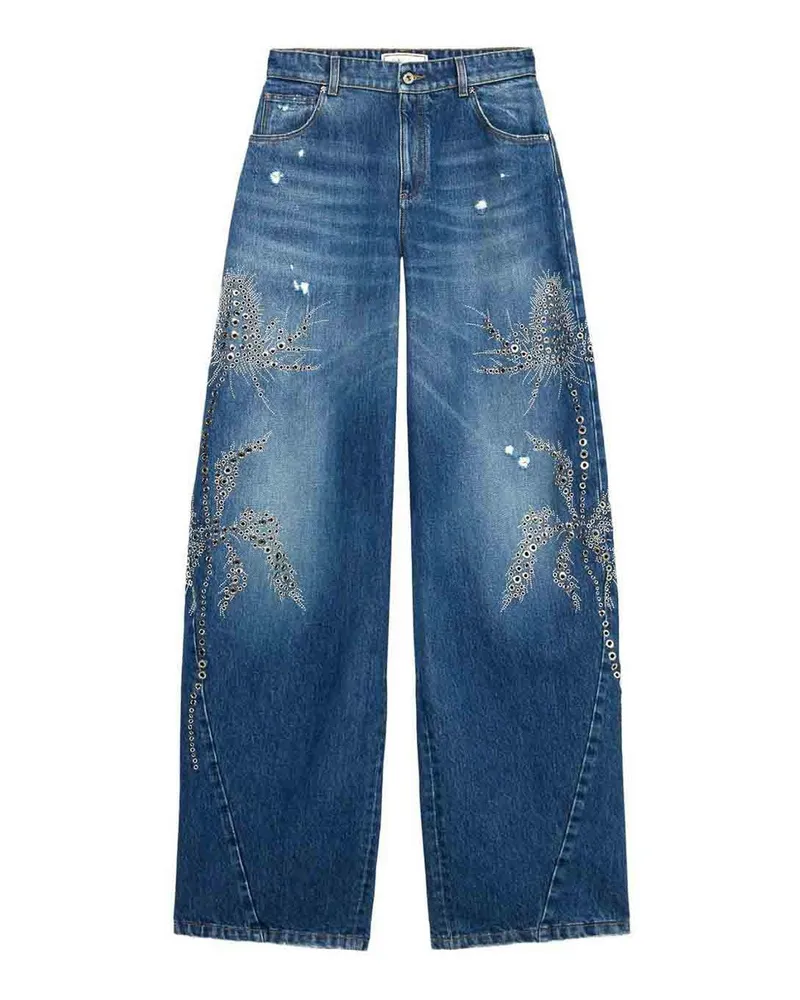 Blumarine Straight Leg Jeans - Blau Blau