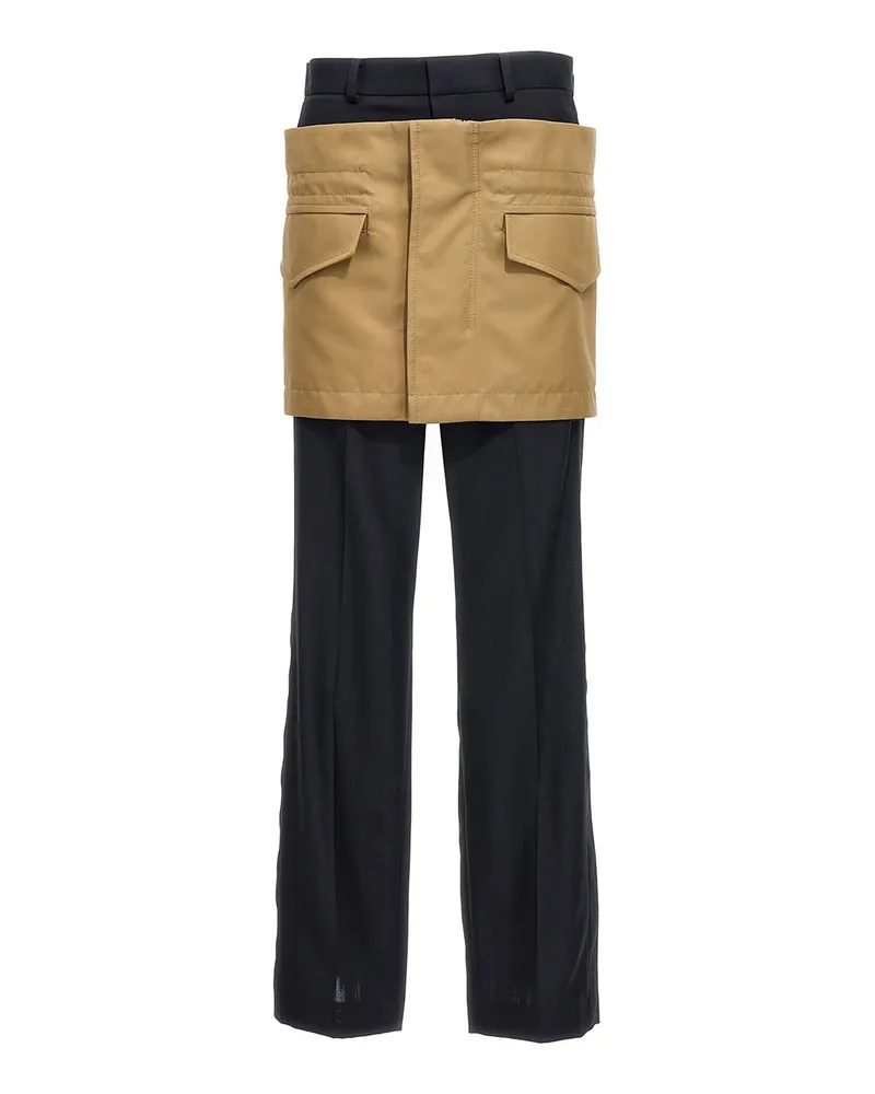 Sacai Minirock - Bunt Beige