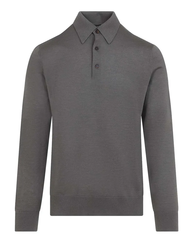 Ermenegildo Zegna Poloshirt - Dunkelbeige Dunkelbeige