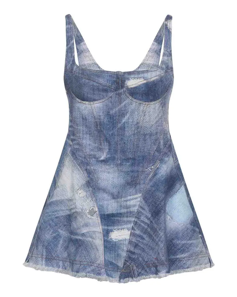 Roberto Cavalli Kurzes Kleid - Dunkelblau Dunkelblau