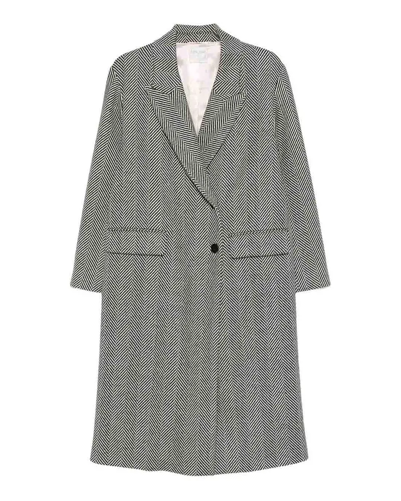 forte_forte Langer Mantel - Grau Grau