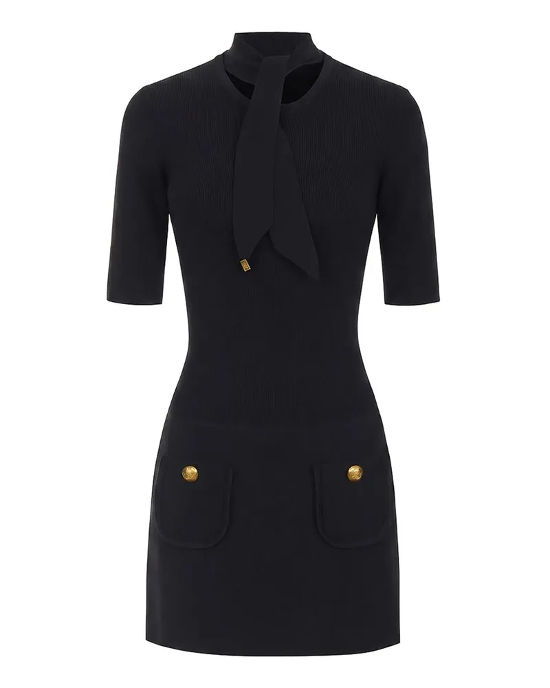Elisabetta Franchi Knielanges Kleid - Schwarz Schwarz