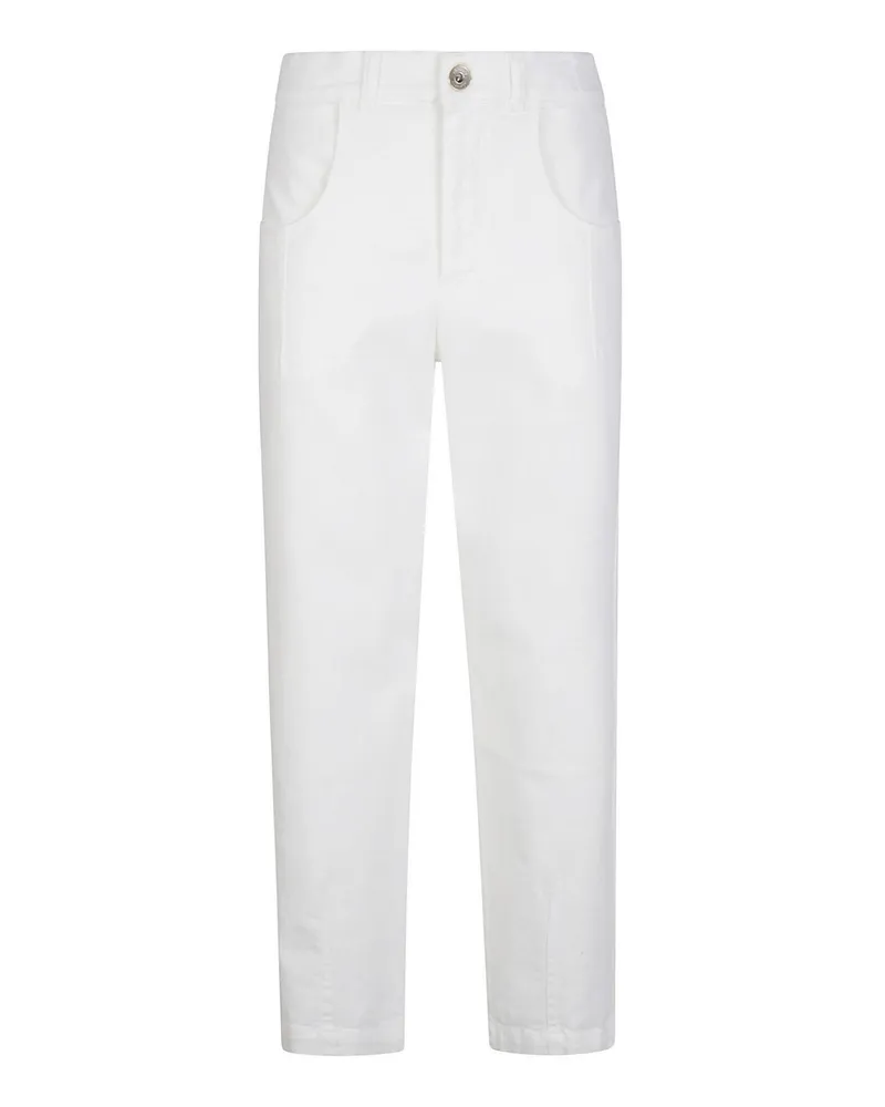 Eleventy Casual Hose - Weiß Weiß