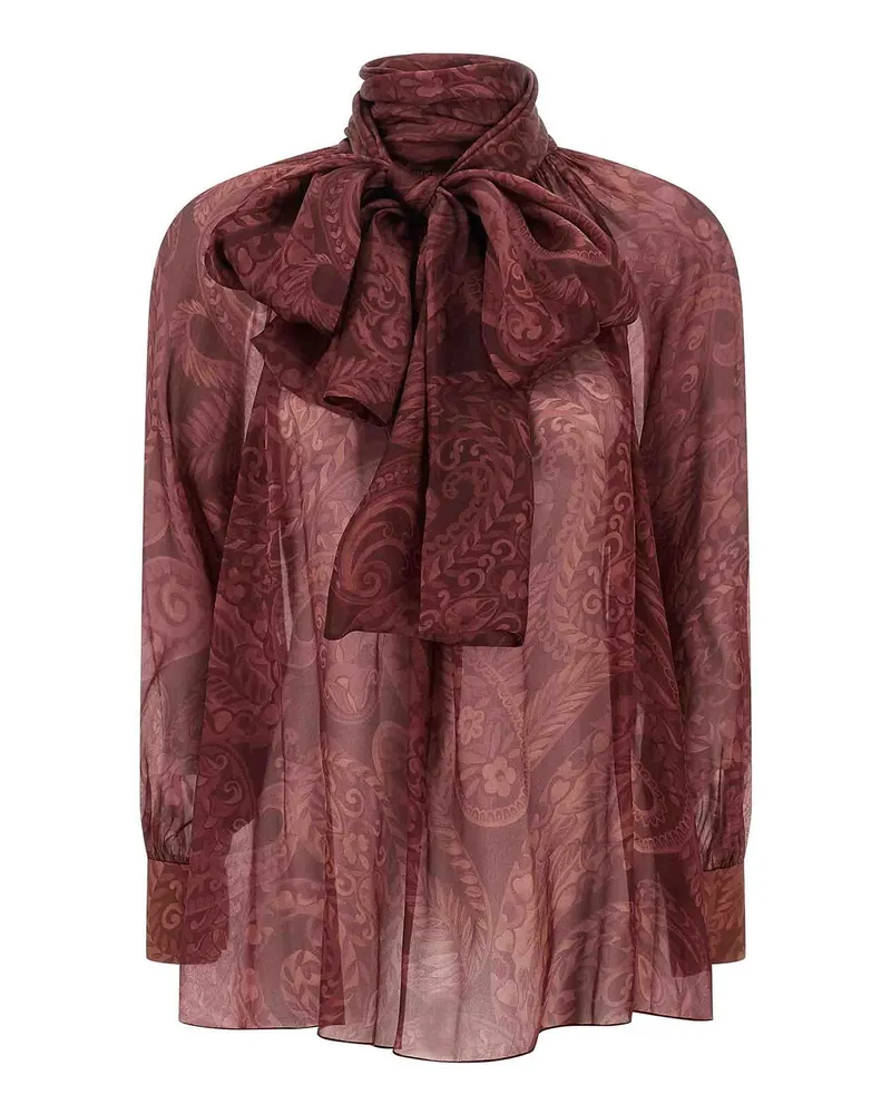 Etro Bluse - Dunkelrot Dunkelrot