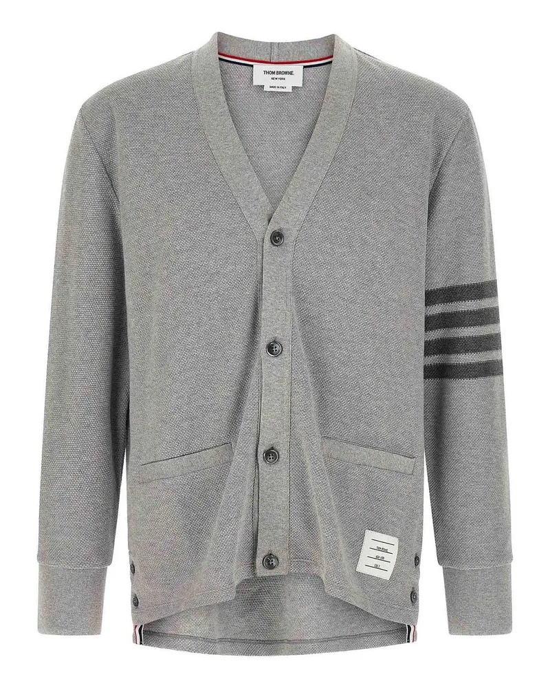 Thom Browne Cardigan - Grau Grau