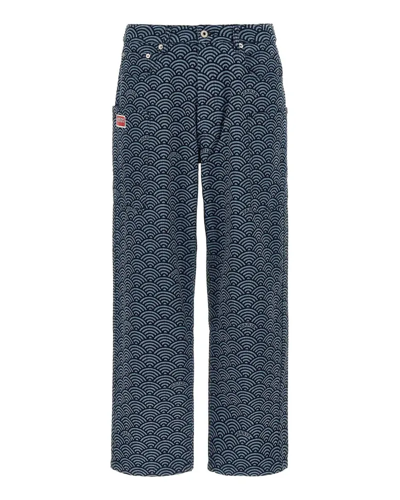 Kenzo Straight Leg Jeans - Blau Blau