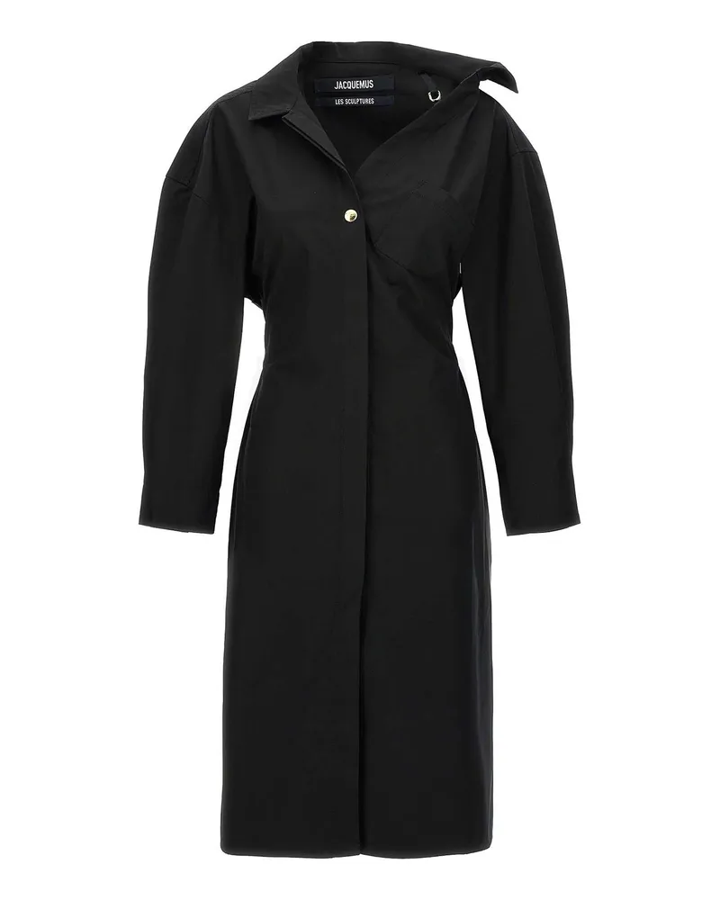 Jacquemus Knielanges Kleid - Schwarz Schwarz