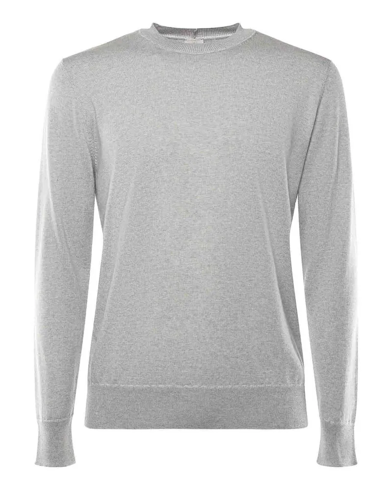 Eleventy Rundhalspullover - Grau Grau