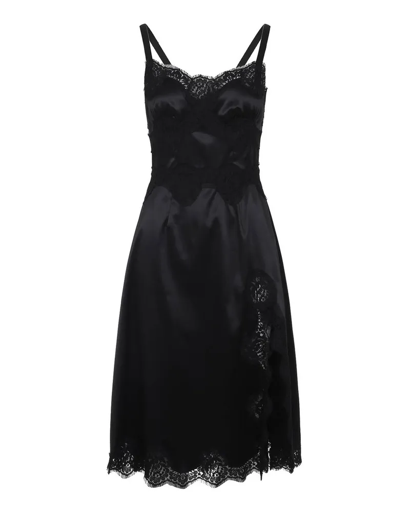 Dolce & Gabbana Maxikleid - Schwarz Schwarz